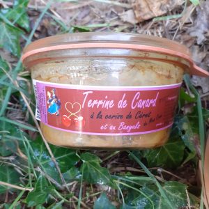 Terrine de canard aux cerises et foie gras 180g