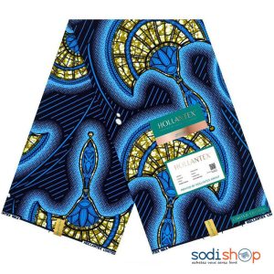 Wax 3 Pagnes Imprimé Chic – Hollantex Couleur Bleu BOC00223