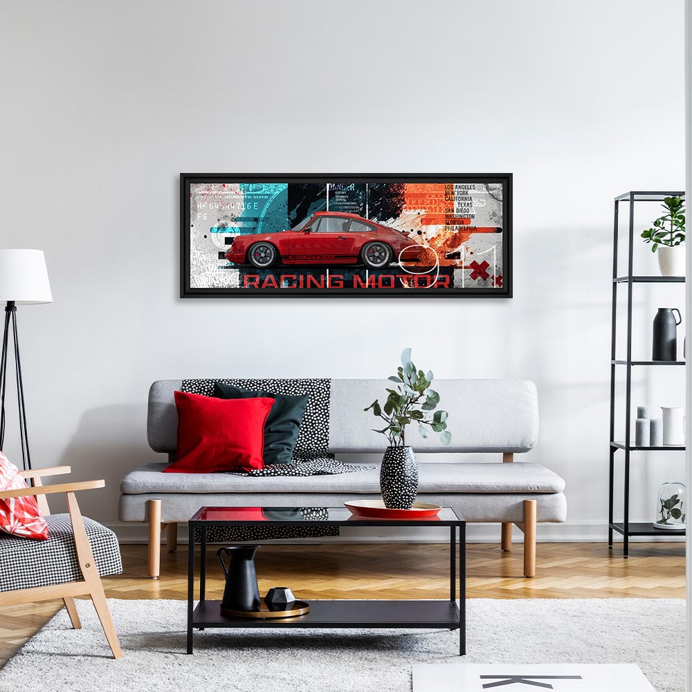 Tableau Rubix 911 Red USA 58x158cm – Image 2