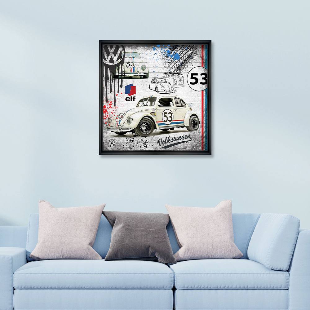 Tableau Coccinelle 53 Rubix 48×48 cm – Image 2