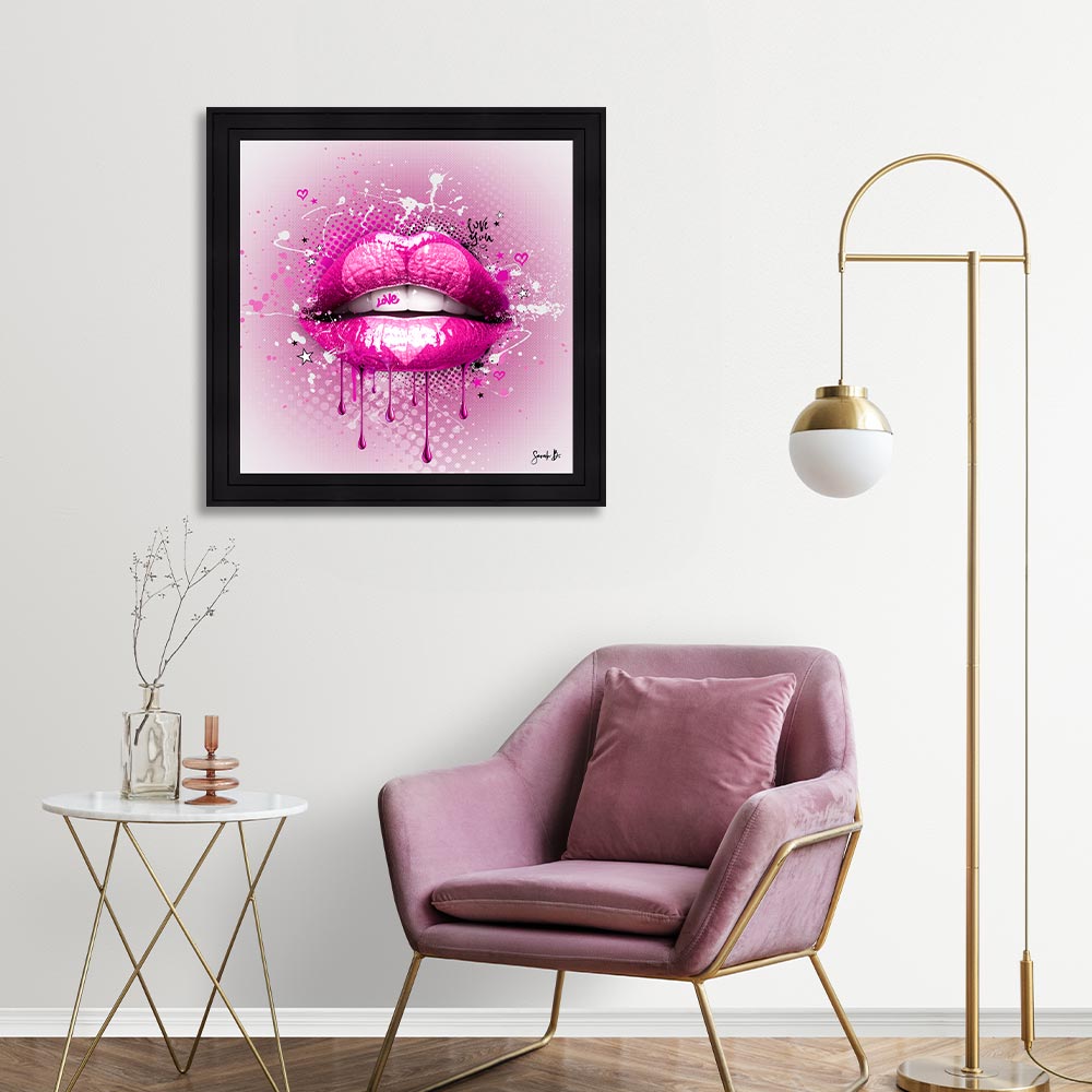 Cadre Love Pink Sarah B. 71x71cm – Image 2