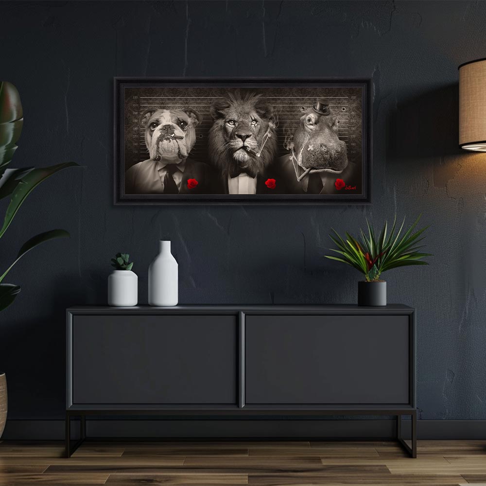 Tableau Pano Mafia Sylvain Binet 53x103cm – Image 2