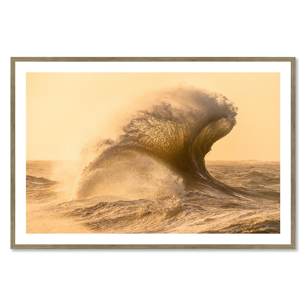 Cadre Tempête au Lever de Soleil 62x92cm