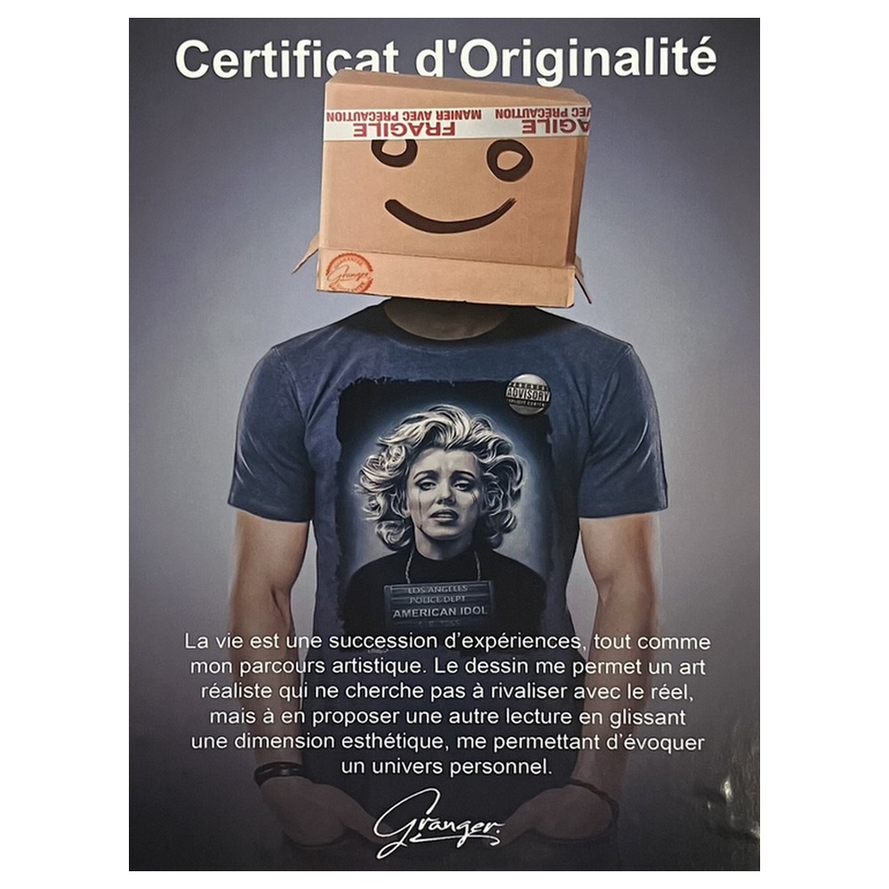 Cadre Doré Nonne Sexy Lunettes Granger 49x69cm – Image 5