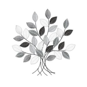Déco Métal Arbre Gris Noir