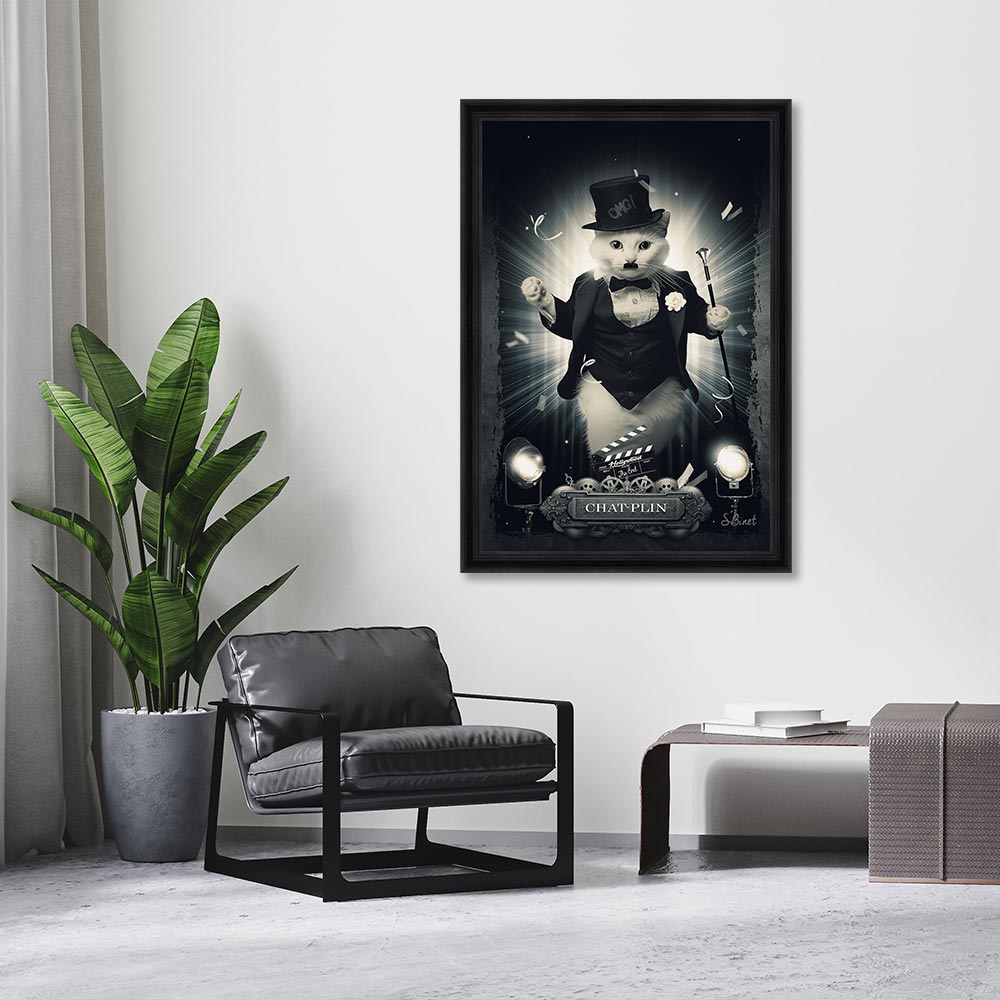 Tableau Chat-Plin Sylvain Binet 63x83cm – Image 2