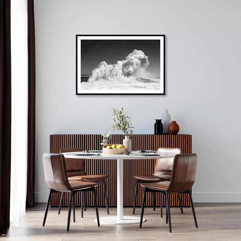 Tableau Lesconil Tempête Justine Rivrin 42x62cm – Image 3