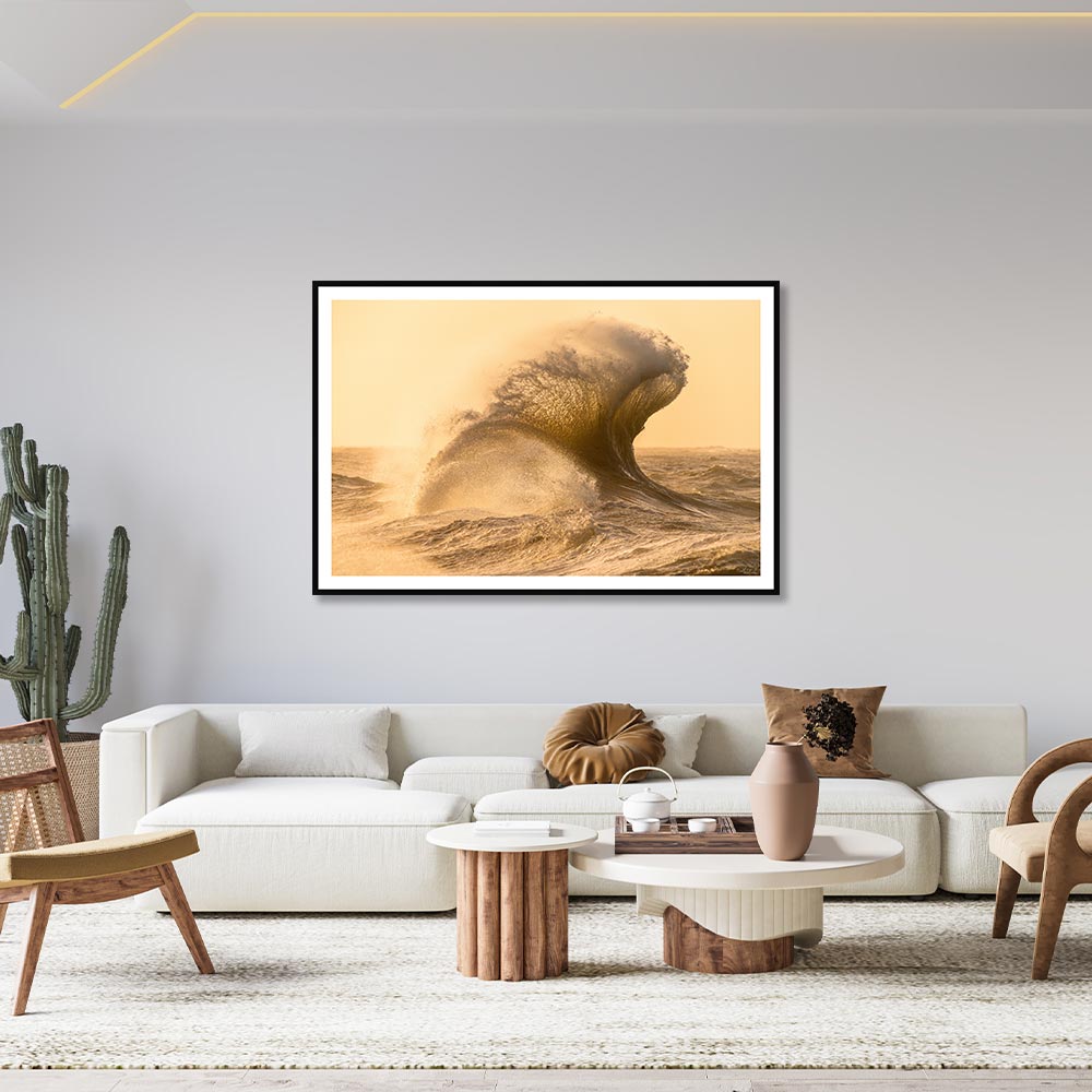 Cadre Tempête au Lever de Soleil 62x92cm – Image 3