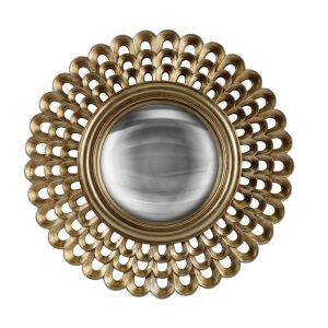 Miroir Cléa Convexe Doré Ø29cm