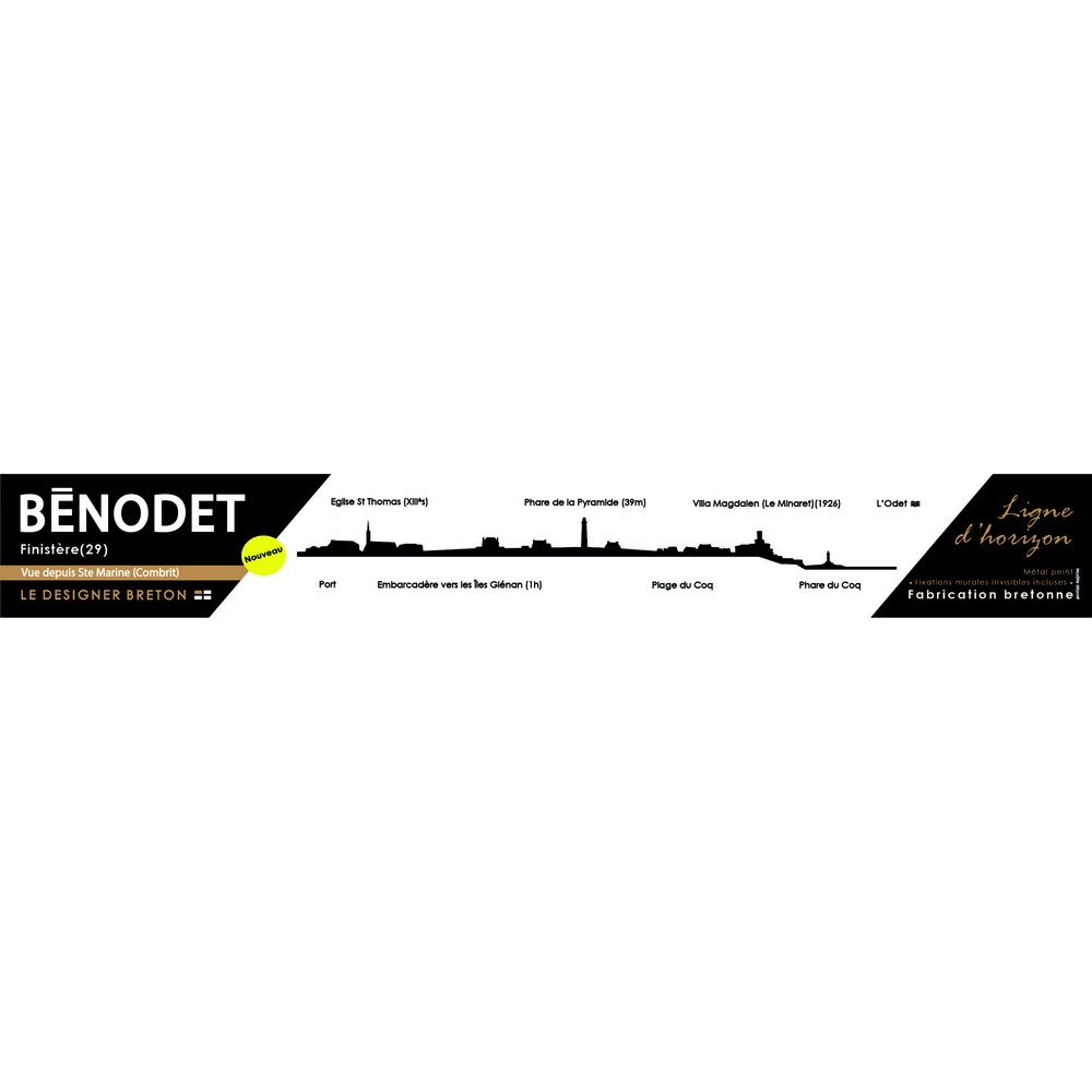 Ligne d’Horizon de Bénodet en Métal – Image 7