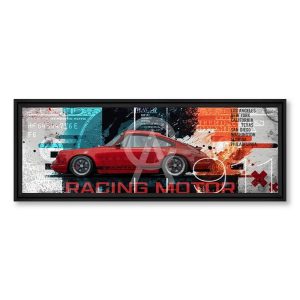 Tableau Rubix 911 Red USA 58x158cm