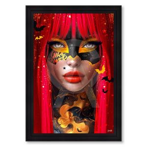 Cadre Bat Red Sarah B 71x101cm