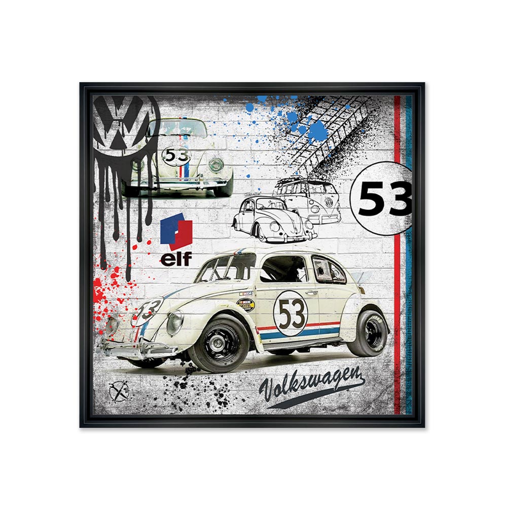 Tableau Coccinelle 53 Rubix 48×48 cm