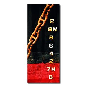 Photo sur toile étrave noire et rouge