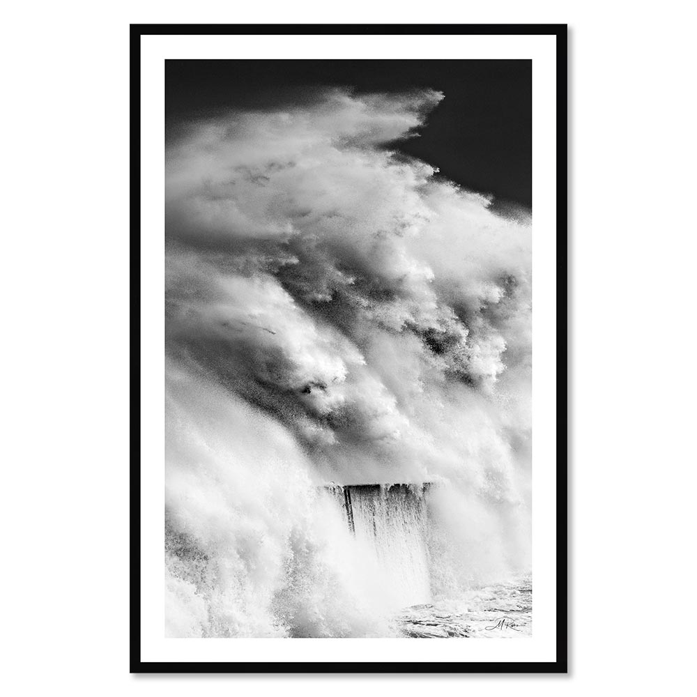 Cadre Vagues dans la Tempête Rivrin 62x92cm