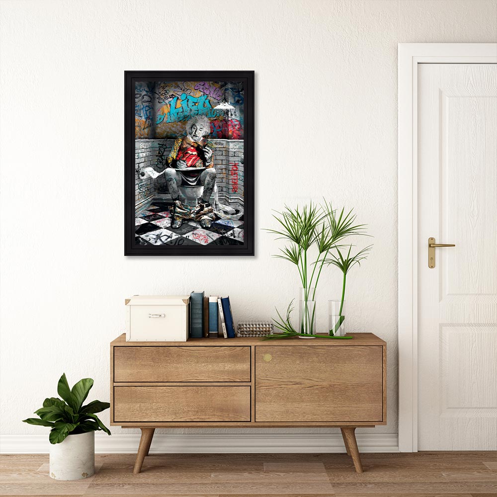 Tableau Albert Einstein WC Romaric 51x71cm – Image 2
