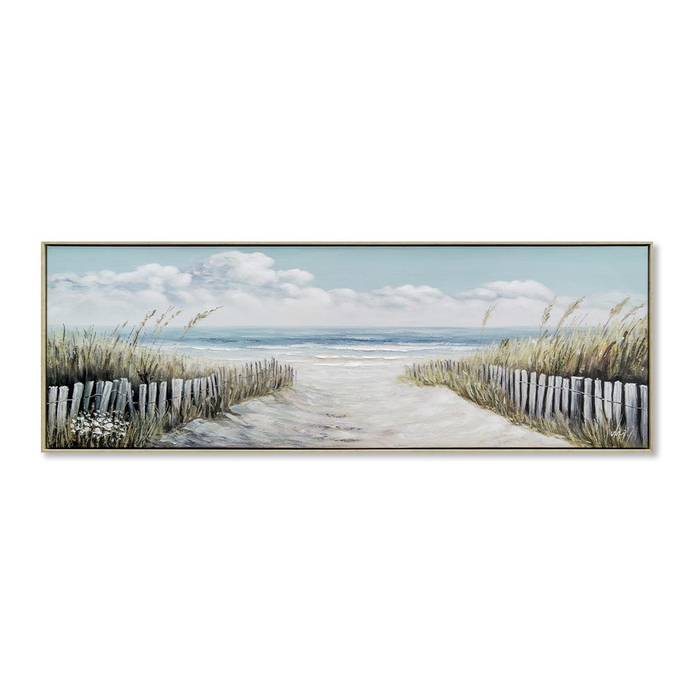 Toile Paysage Plage et Dunes 52.5×152.5cm